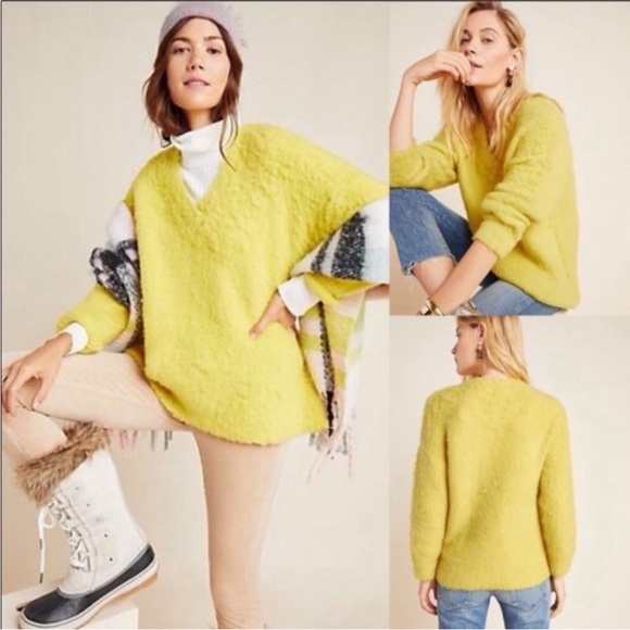 Anthropologie Sweaters - NWOT Anthropologie Simone V-neck‎ Marino Wool Alpaca Blend Sweater
